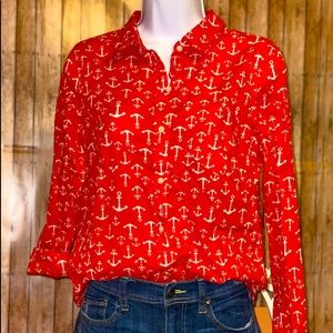 ❤️ Old Navy Women’s Blouse Size M Red Color